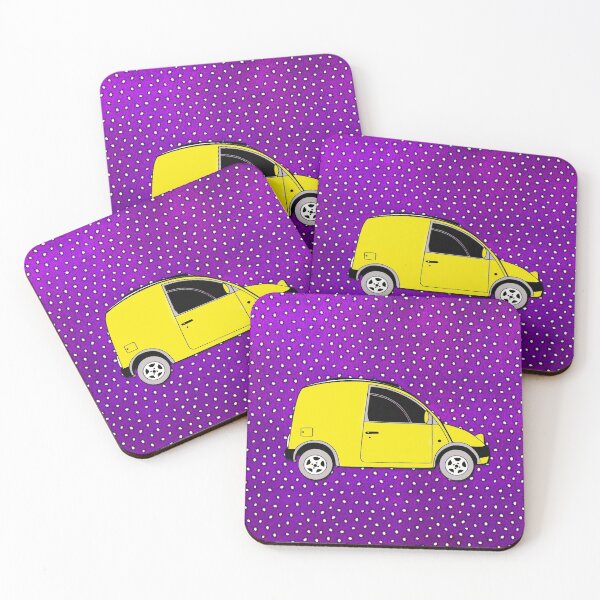 Item preview, Nissan S-Cargo funky retro style van designed and sold by SueHolmArt.