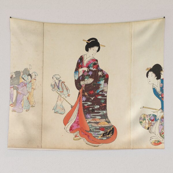 Item preview, Chiyoda japanese art woodblock stamp print vintage antique art oriental decoration designed and sold by Novel-ty.