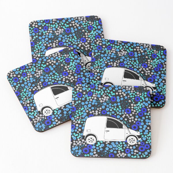 Item preview, Nissan S cargo funky floral van designed and sold by SueHolmArt.