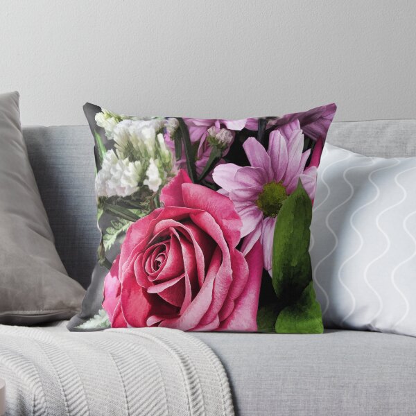 Flower Power Throw Pillow