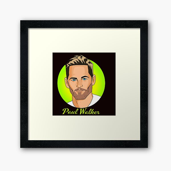 Paul Walker tribute Framed Art Print