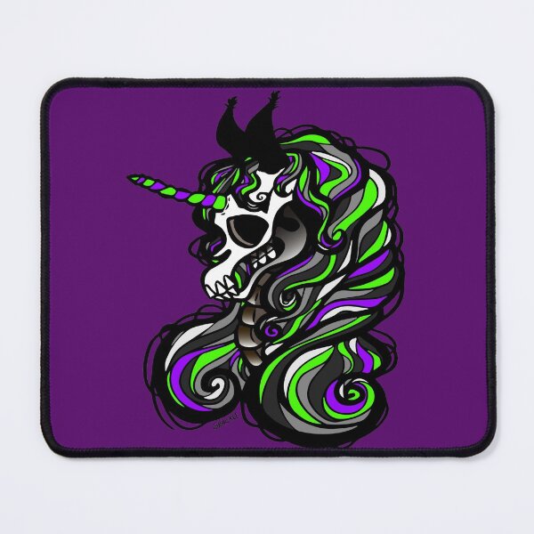 Item preview, Unicorn Skeleton (Purple and Green Version) designed and sold by JanGrackle.