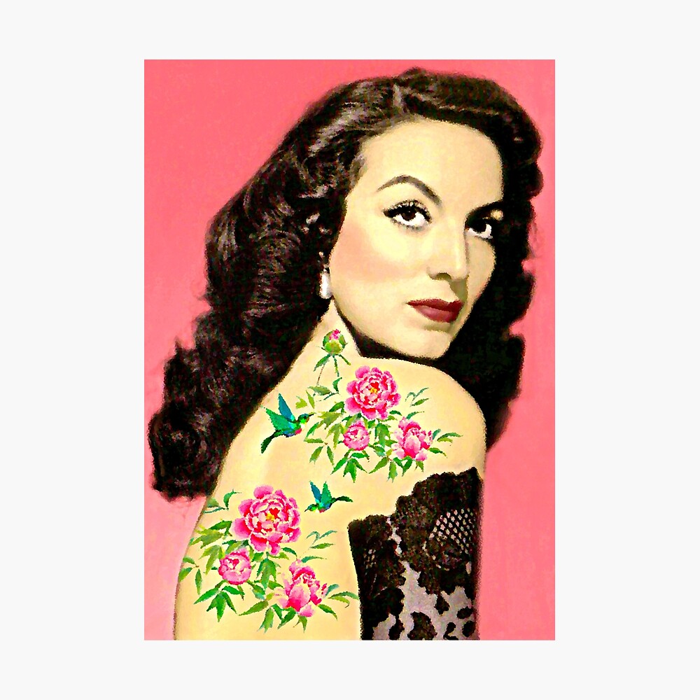 Maria Felix Tattoo Painting Poster For Sale By Fridaartgallery Redbubble