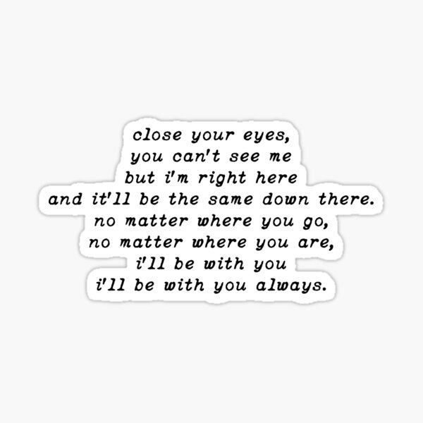Item preview, i’ll be with you always - lucifer quote  designed and sold by marvelousbiblio.