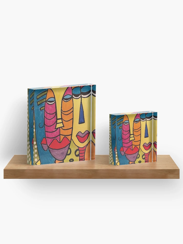 Thumbnail 3 of 5, Acrylic Block, African Reflection designed and sold by RandaRubyRed.