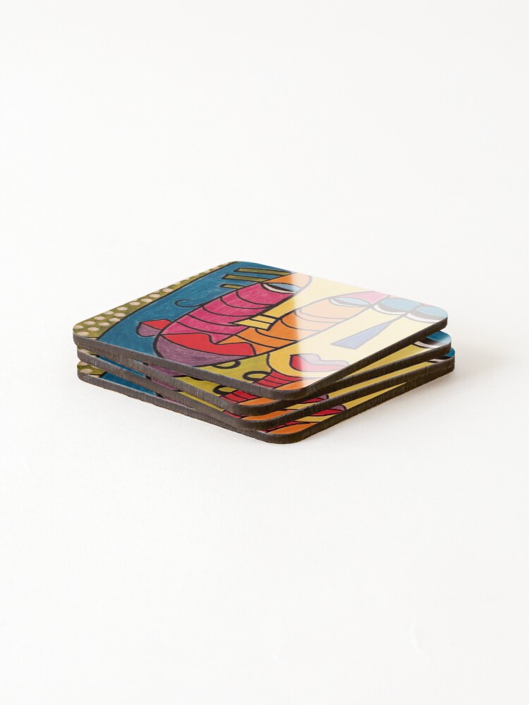 Thumbnail 4 of 5, Coasters (Set of 4), African Reflection designed and sold by RandaRubyRed.