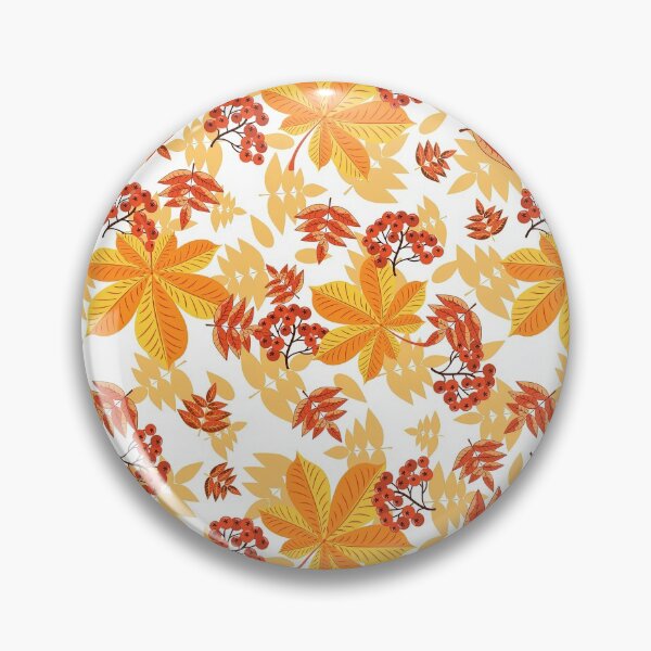 Item preview, Floral, Autumn Pattern With Red Berries, Orange Autumn Pattern, Autumn Pattern, Autumn, Orange, Floral, Pattern designed and sold by graphic-genie.