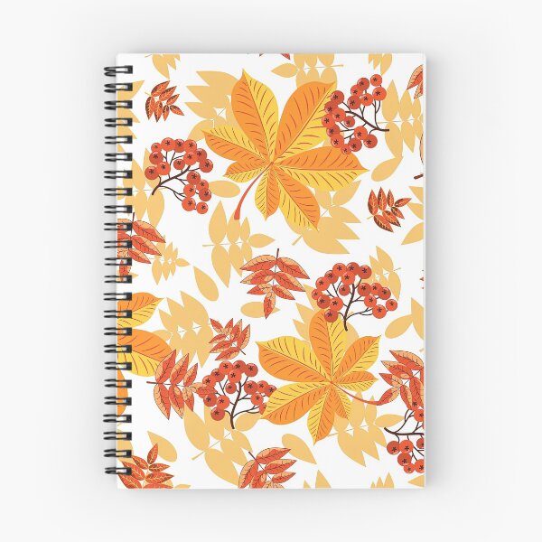 Item preview, Floral, Autumn Pattern With Red Berries, Orange Autumn Pattern, Autumn Pattern, Autumn, Orange, Floral, Pattern designed and sold by graphic-genie.