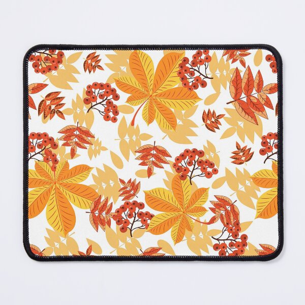 Item preview, Floral, Autumn Pattern With Red Berries, Orange Autumn Pattern, Autumn Pattern, Autumn, Orange, Floral, Pattern designed and sold by graphic-genie.