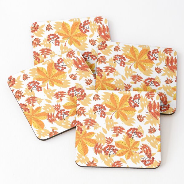 Item preview, Floral, Autumn Pattern With Red Berries, Orange Autumn Pattern, Autumn Pattern, Autumn, Orange, Floral, Pattern designed and sold by graphic-genie.