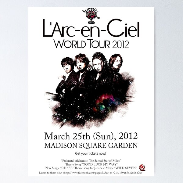 L'Arc〜en〜Ciel ポスター こわばり