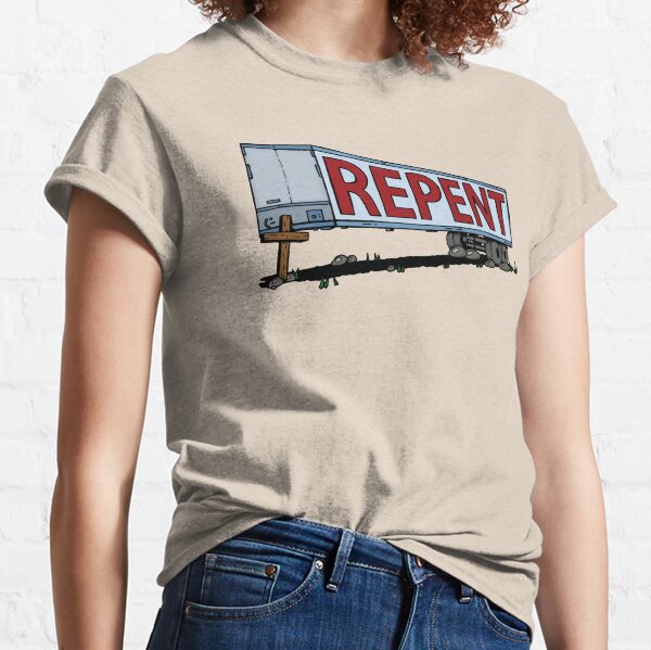 Repent Cross Trailer Classic T-Shirt