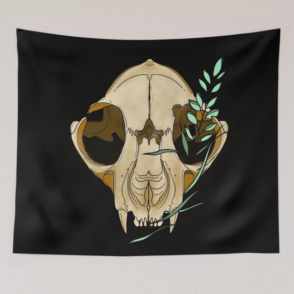 Item preview, Feline Skull designed and sold by WitchBusiness1.