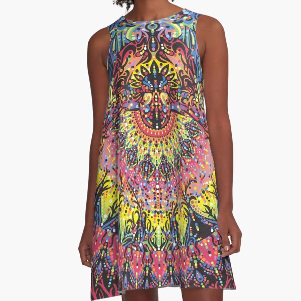 Incandescent Dance A-Line Dress