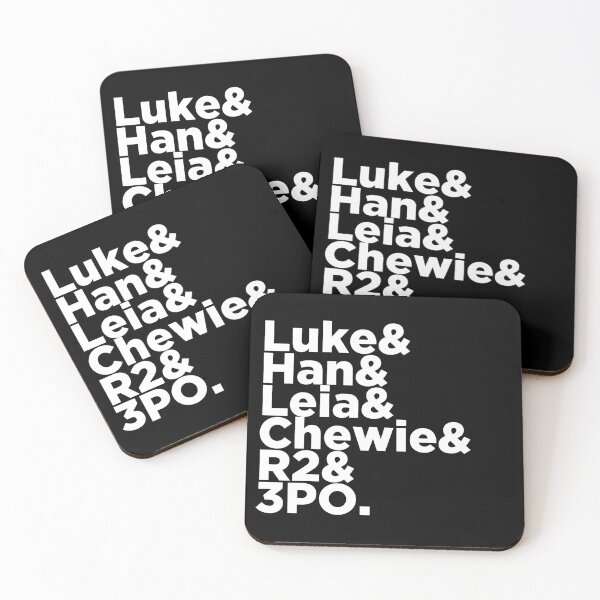 Item preview, Luke & Han & Chewie & Leia & R2 & 3PO designed and sold by hotsaucefactory.