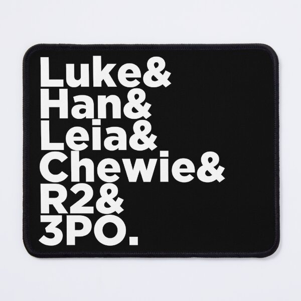 Item preview, Luke & Han & Chewie & Leia & R2 & 3PO designed and sold by hotsaucefactory.