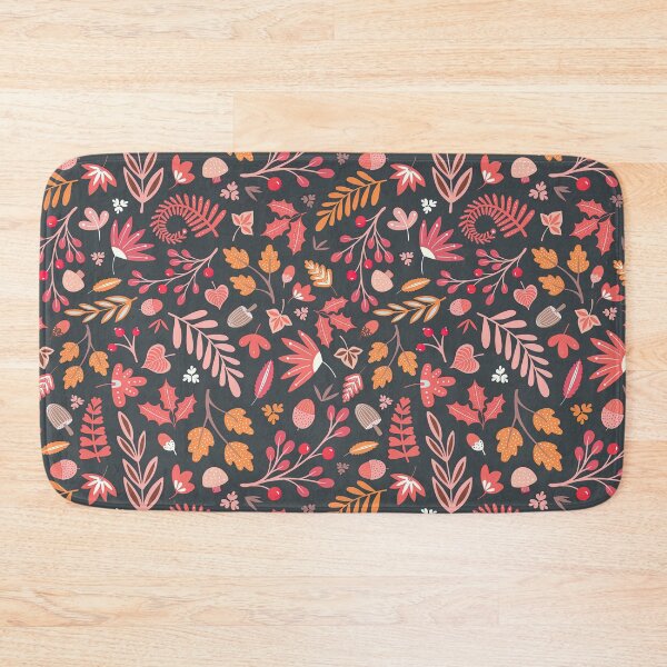 Item preview, Autumn and Fall woodland Pattern, Orange Autumn Pattern, Autumn Pattern, Autumn, Orange, Floral, Pattern designed and sold by graphic-genie.