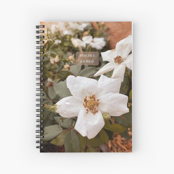 Raindrops on Roses Practice Journal Spiral Notebook