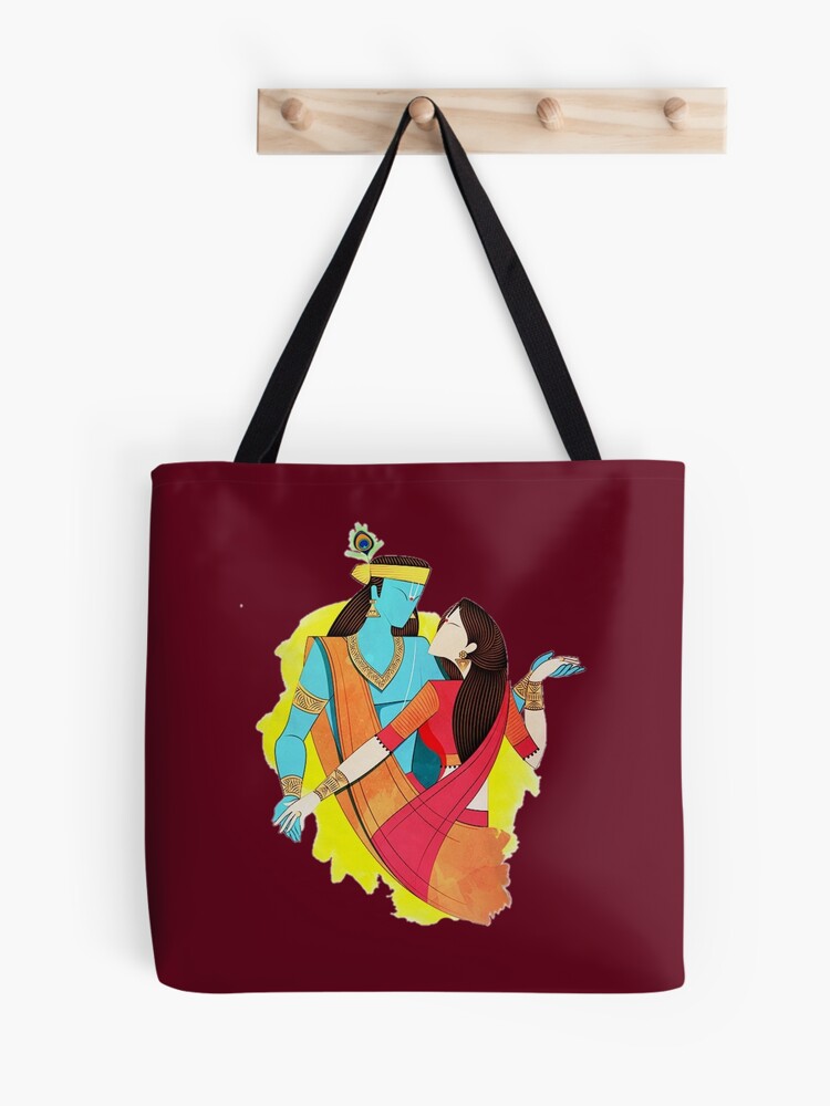 Radha Krishna on the swing Digital Print Hand bag for only 1049/- | Bags,  Printed handbags, Printed bags