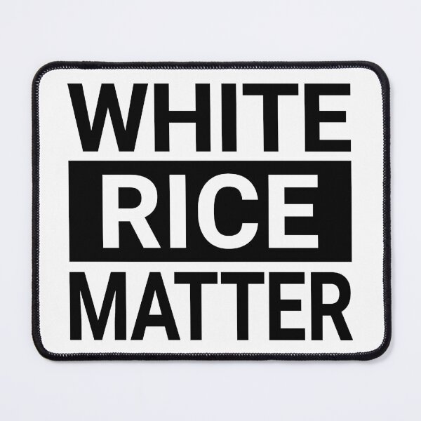 Item preview, White Rice Matter (Black) designed and sold by BunnyPrinceDegn.