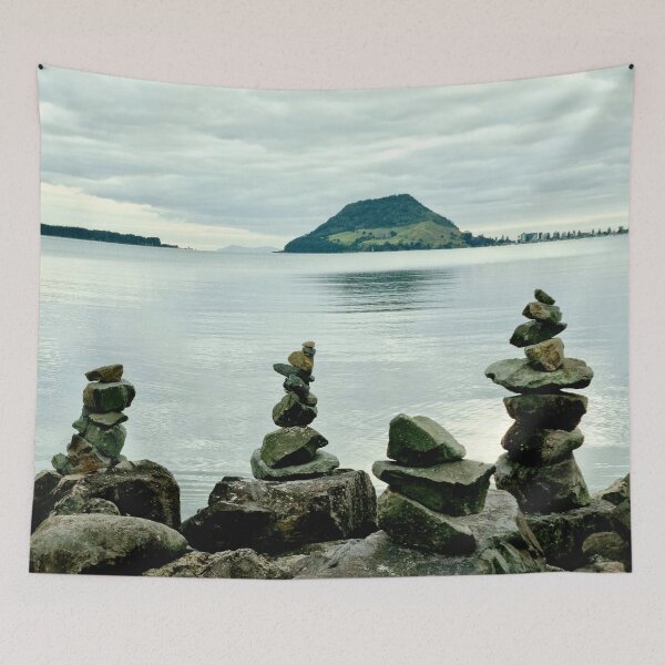 Item preview, STONE STATUES WITH MOUNT VIEW designed and sold by Steffi August.