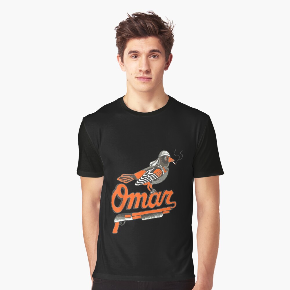 Official Omar Orioles Bird Smoking Shirt T-shirt Ladies Tee