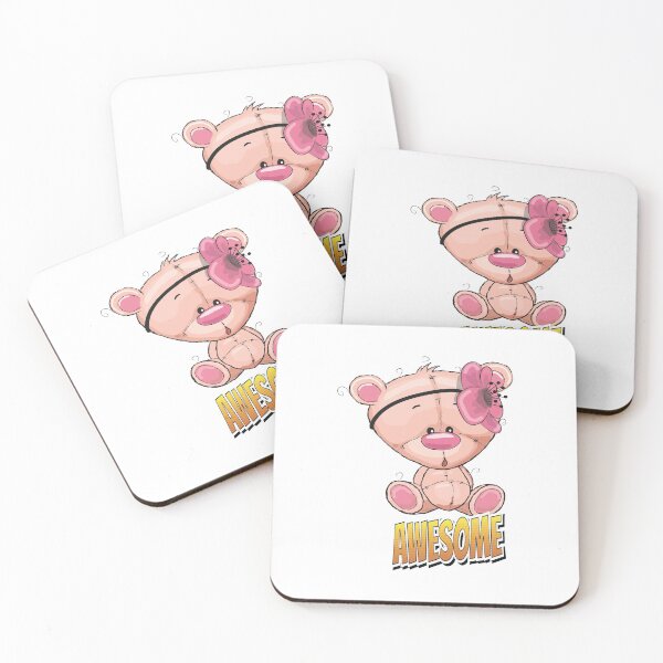Item preview, Pink Bear Awesome Cute Kawaii Cartoon designed and sold by FiveNiches.