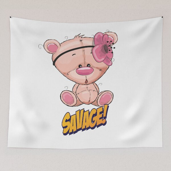 Item preview, Pink Bear Awesome Cute Kawaii Cartoon designed and sold by FiveNiches.