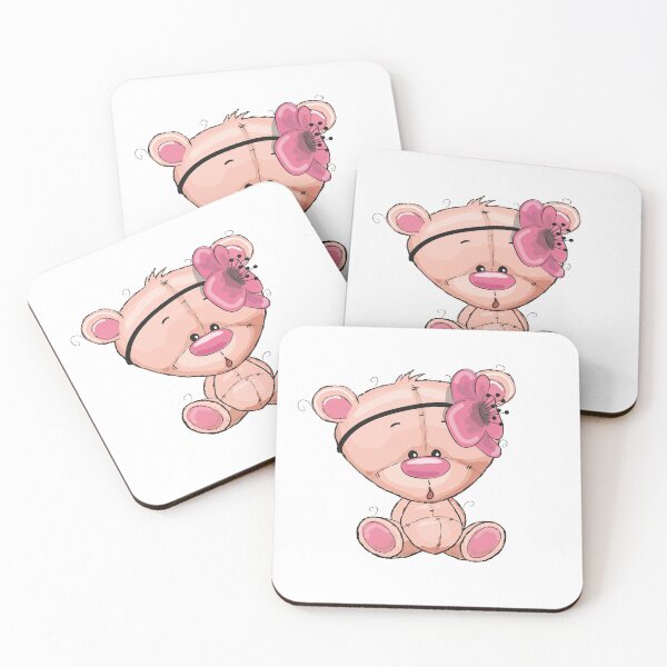 Item preview, Pink Bear Cute Kawaii Cartoon designed and sold by FiveNiches.