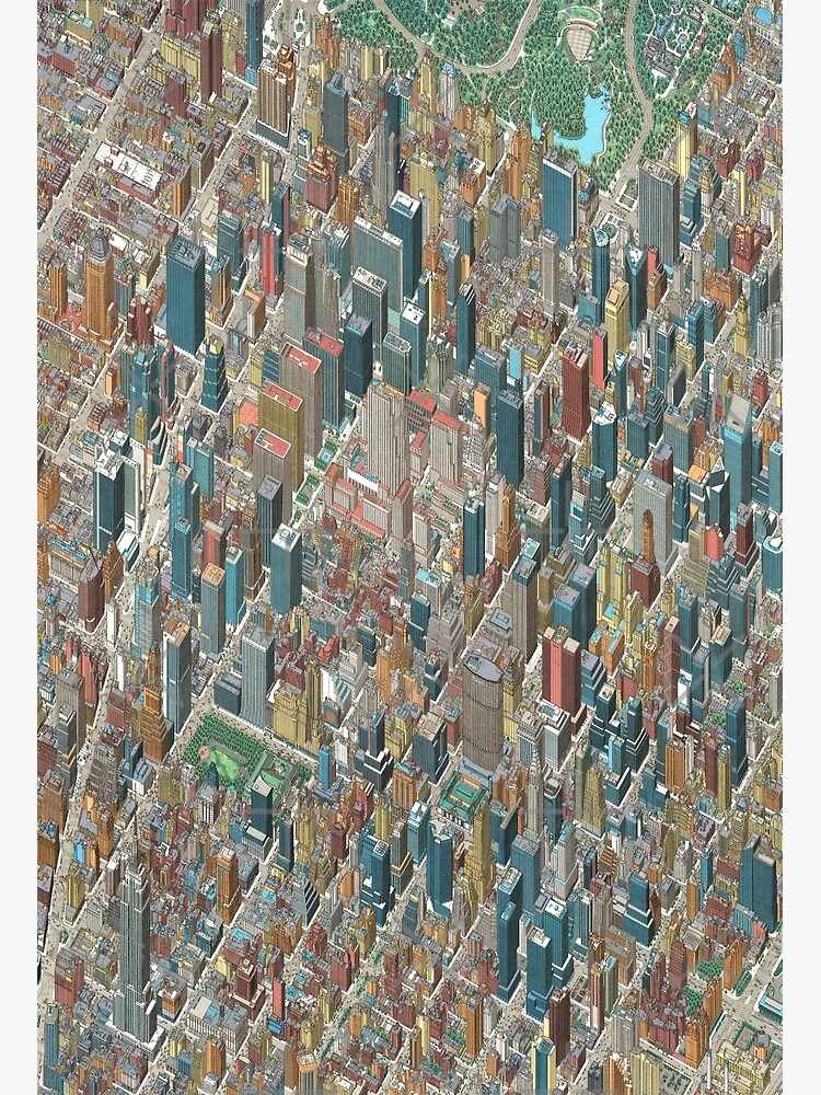 大切な人へのギフト探し Map of City York New Manhattan Midtown コレクション