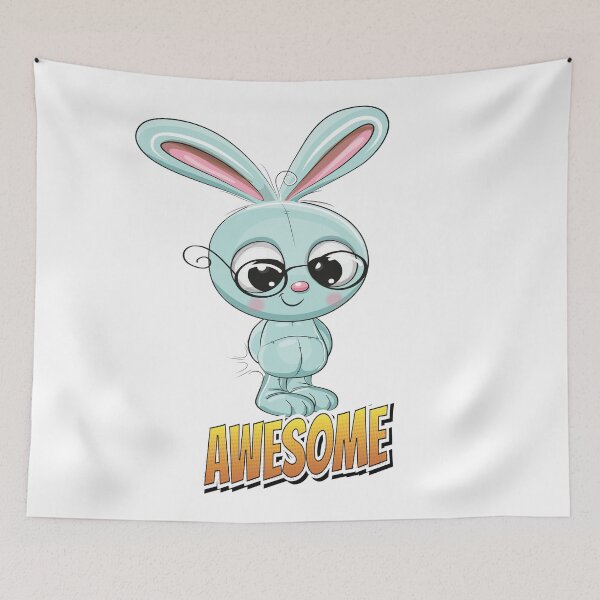 Item preview, Bunny Rabbit Awesome Cute Kawaii Cartoon designed and sold by FiveNiches.