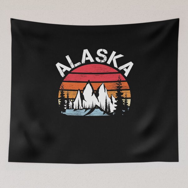 Item preview, Alaska Mountain Vintage Retro designed and sold by Nabells.