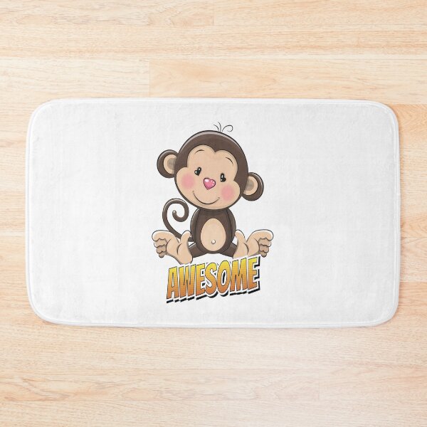 Item preview, Monkey Awesome Cute Kawaii Cartoon designed and sold by FiveNiches.