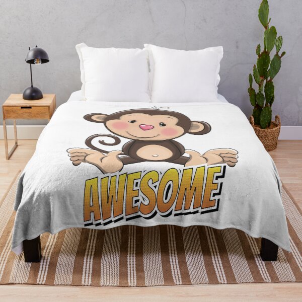 Item preview, Monkey Awesome Cute Kawaii Cartoon designed and sold by FiveNiches.