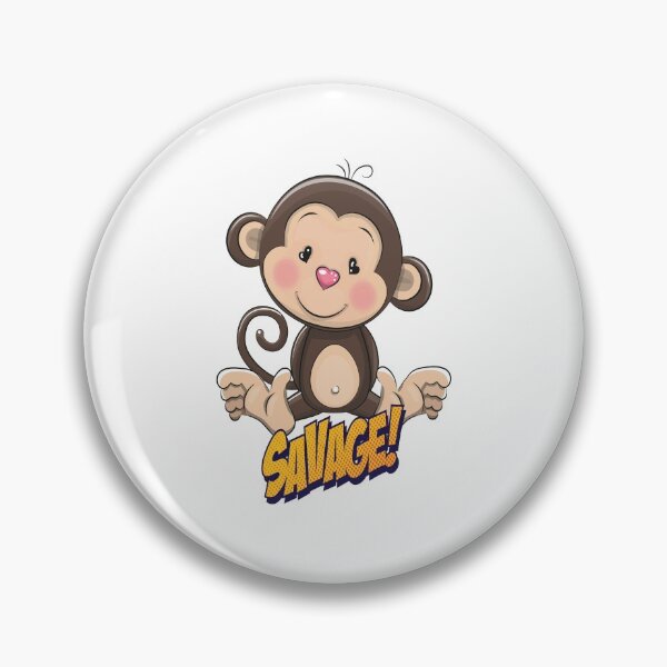 Item preview, Monkey Awesome Cute Kawaii Cartoon designed and sold by FiveNiches.
