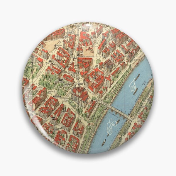 Item preview, 1957 Vintage Map of Frankfurt, Germany designed and sold by Gin  Neko.