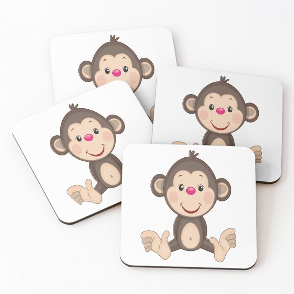 Item preview, Monkey Awesome Cute Kawaii Cartoon designed and sold by FiveNiches.