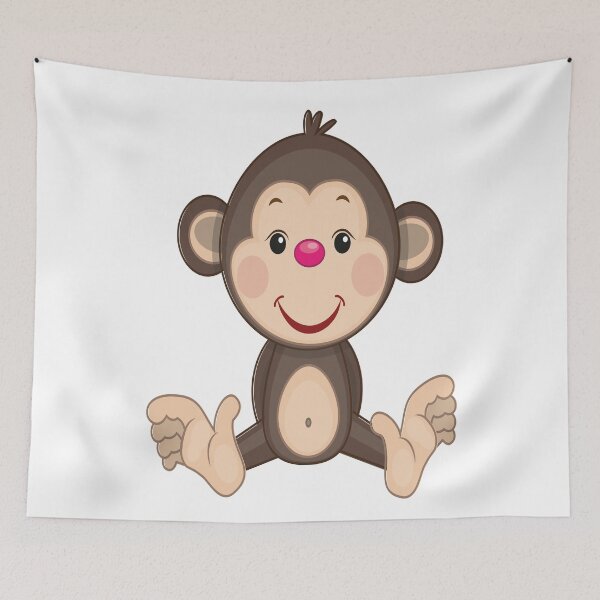 Item preview, Monkey Awesome Cute Kawaii Cartoon designed and sold by FiveNiches.