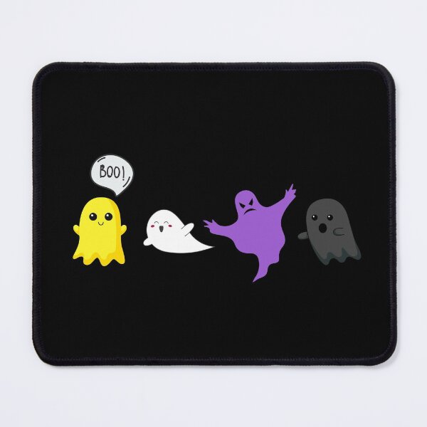 Item preview, Cute Halloween Ghosts. Nonbinary Pride designed and sold by Subtle Pride Shop.