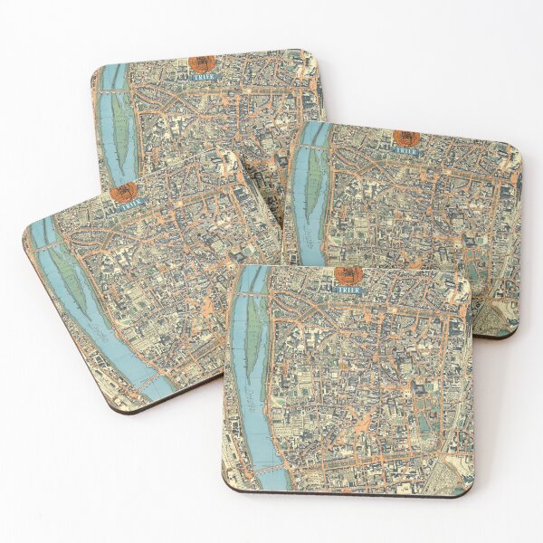Item preview, 1959 Vintage Map of Trier, Germany designed and sold by Gin  Neko.
