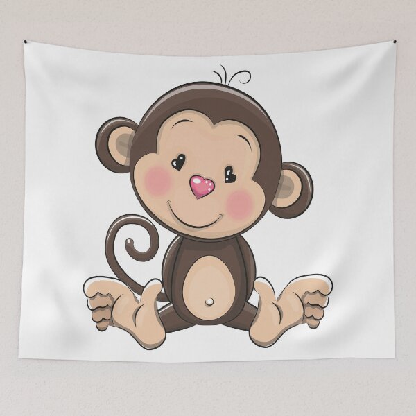 Item preview, Monkey Awesome Cute Kawaii Cartoon designed and sold by FiveNiches.