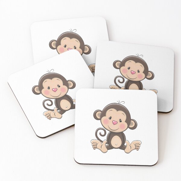 Item preview, Monkey Awesome Cute Kawaii Cartoon designed and sold by FiveNiches.