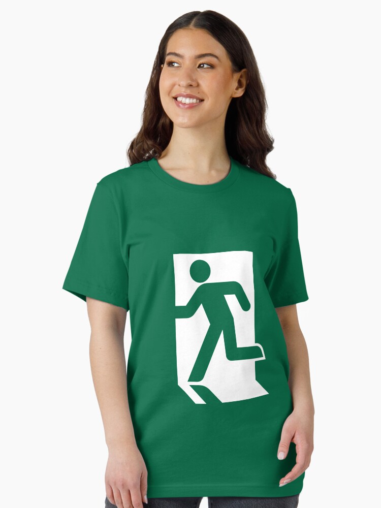 Thumbnail 2 of 7, Essential T-Shirt, Exit Sign Running Man designed and sold by dawgpoo.
