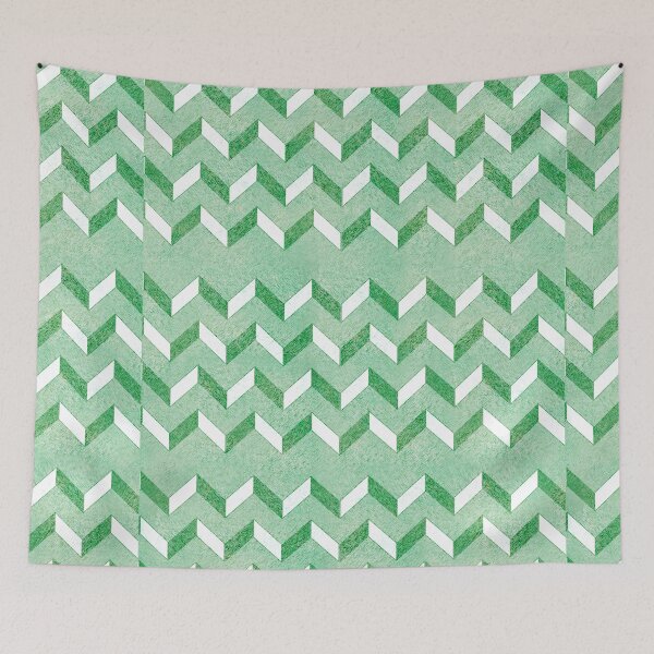 Item preview, Cool Green Line Design Print designed and sold by TheLaundryLady.
