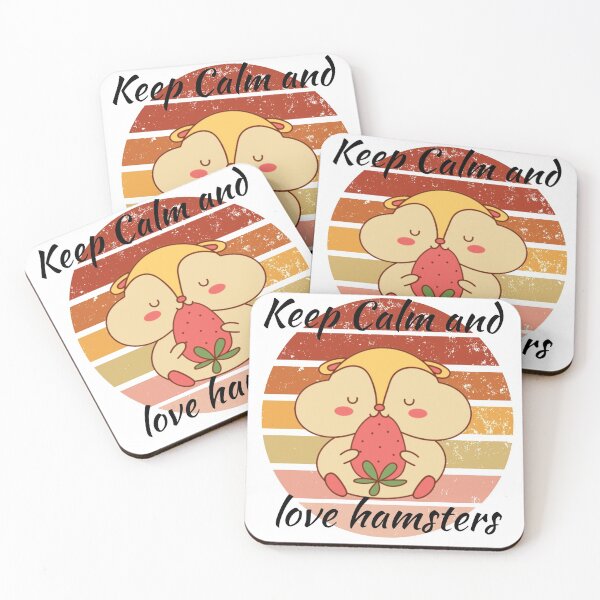 Item preview, Keep calm and love hamsters designed and sold by KristenRising.