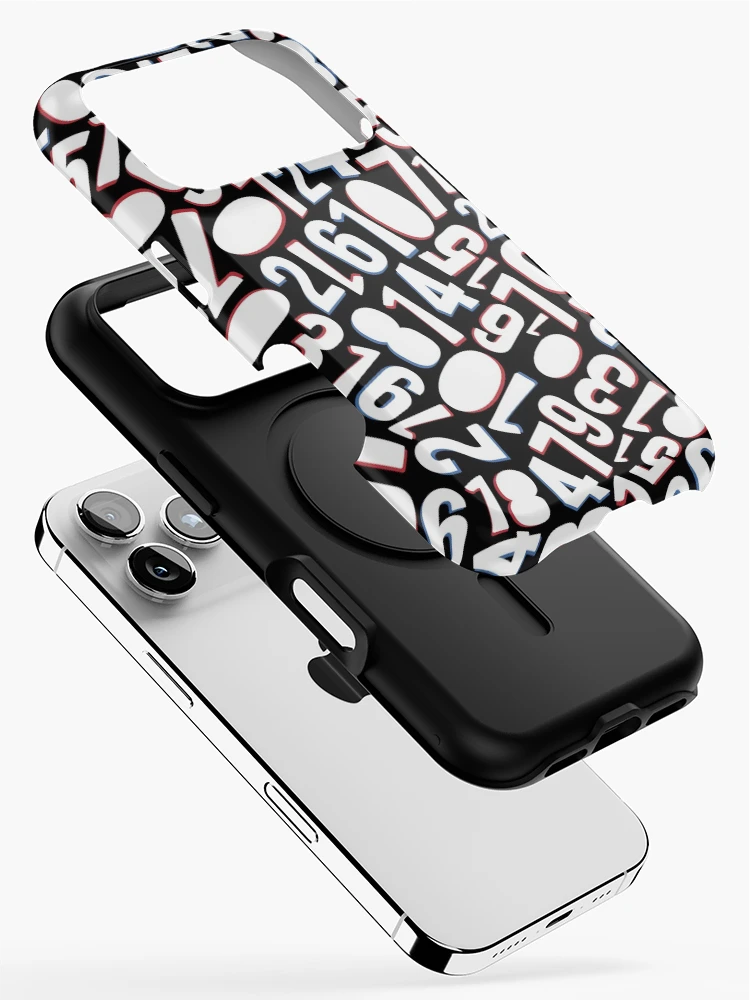Thumbnail 2 of 4, iPhone Case, Numbers Pattern designed and sold by SPF14.