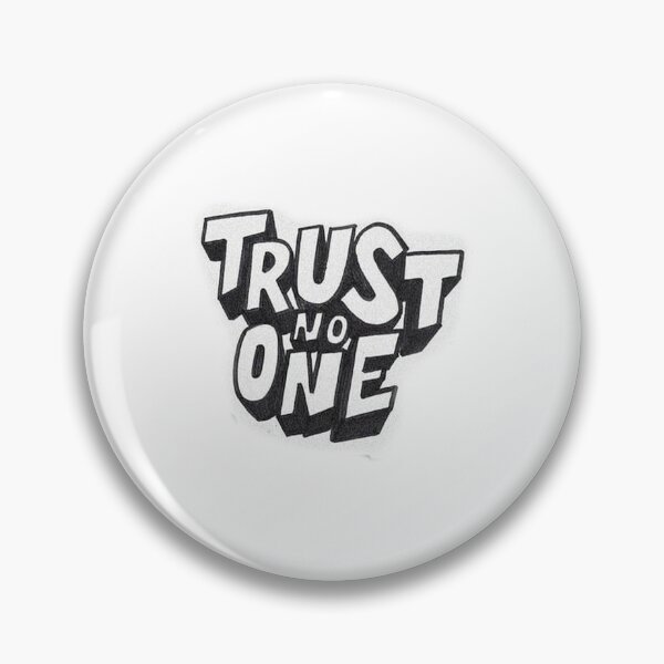 Item preview, trust no one sticker designed and sold by prettywhitegirl.