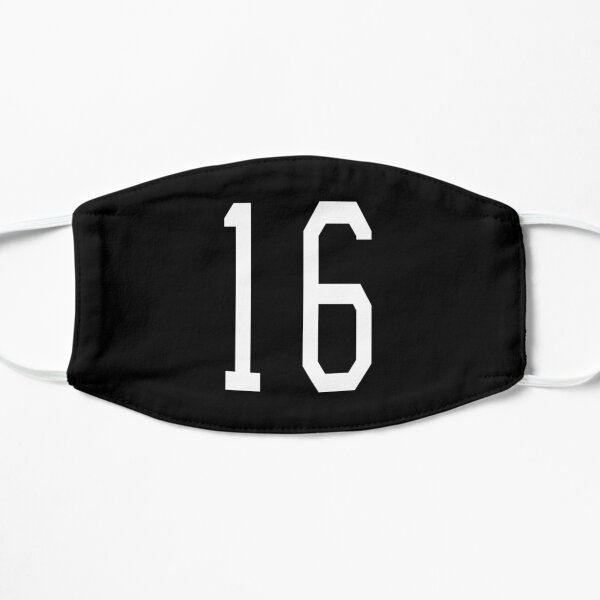 Number 16. Team. Sports. Sixteen. Sixteenth. 16Th. Sweet Sixteen. Competition. Sticker Flat Mask
