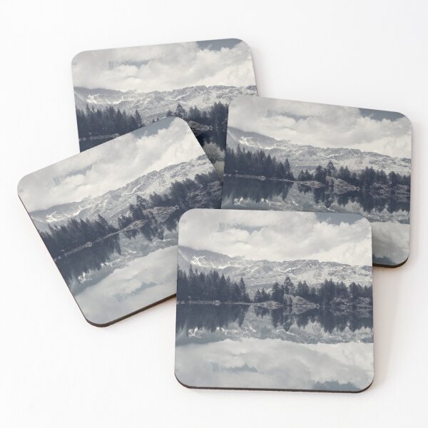 Item preview, Nature Calmness - Mountain Lake Reflections designed and sold by Dyrk Wyst Redbubble Shop.