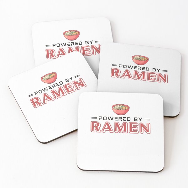 Item preview, Powered By Ramen Noodle Soup Funny Japanese Food Lover designed and sold by 74ninetees.